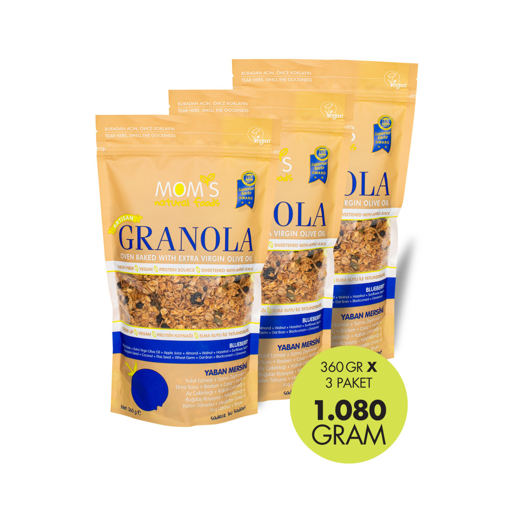 Moms Natural Foods 3LÜ YABAN MERSİNİ GRANOLA 360 G Kahvaltılık Gevrek Fiyatı