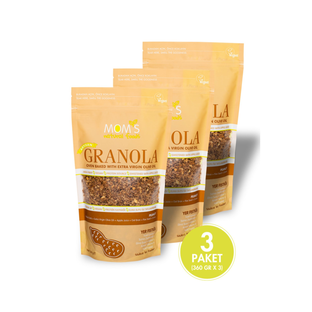Moms Natural Foods 3LÜ YER FISTIKLI GRANOLA 360 G Kahvaltılık Gevrek Fiyatı