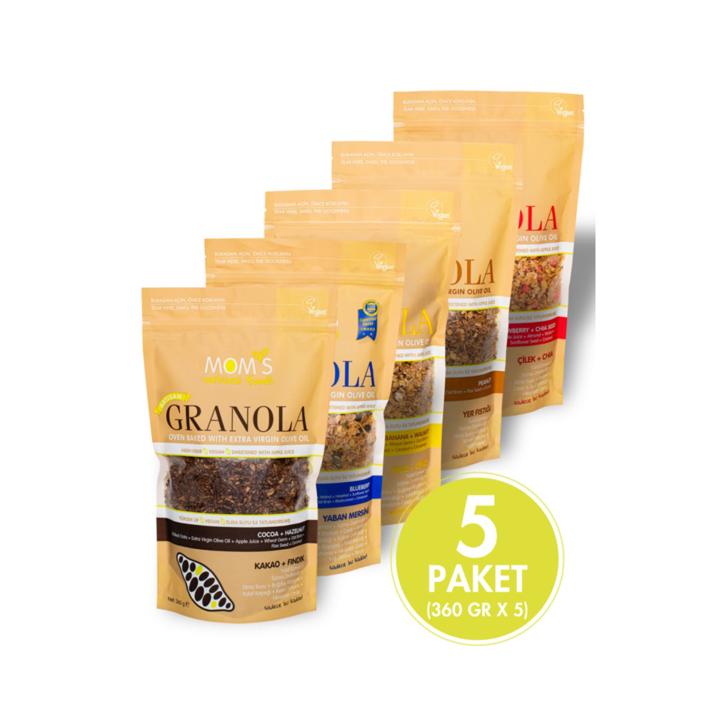 Moms Natural Foods 5Lİ MIX GRANOLA Kahvaltılık Gevrek Fiyatı
