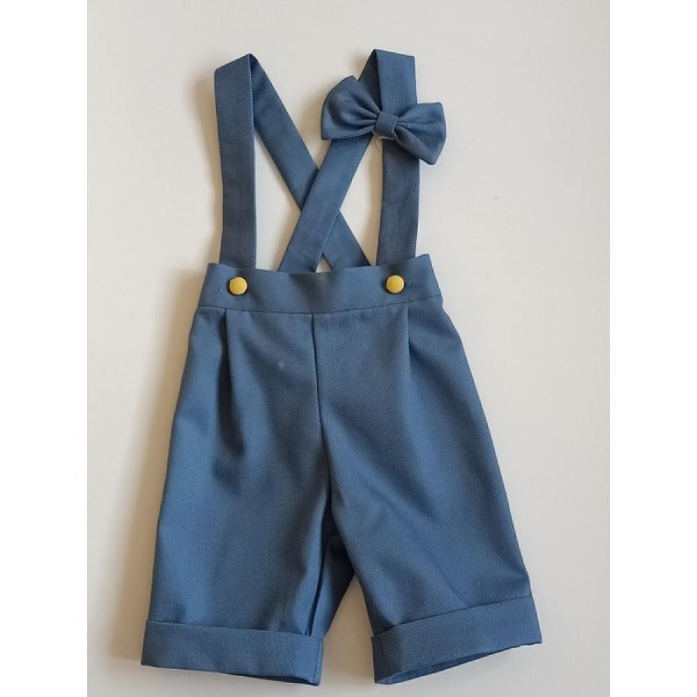 Momsandbabies Erkek Bebek-Çocuk Mavi Şort Salopet Pantolon Erkek Çocuk Giyim Takımı Fiyatı