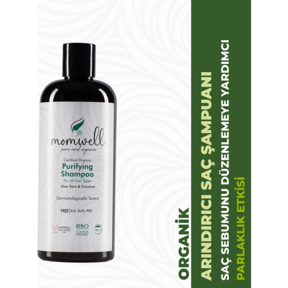 Momwell Organik Arındırıcı Şampuan 400 ml Şampuan ve Saç Kremi Fiyatı