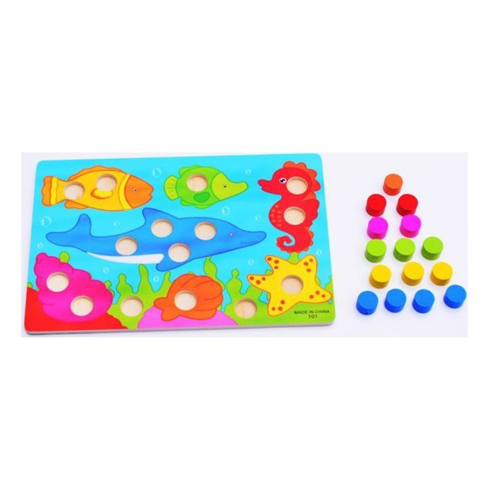 Momz Eğitici Ahşap Montessori Oyuncak Okyanus Puzzle Yapboz Eğitici Oyuncak Fiyatı
