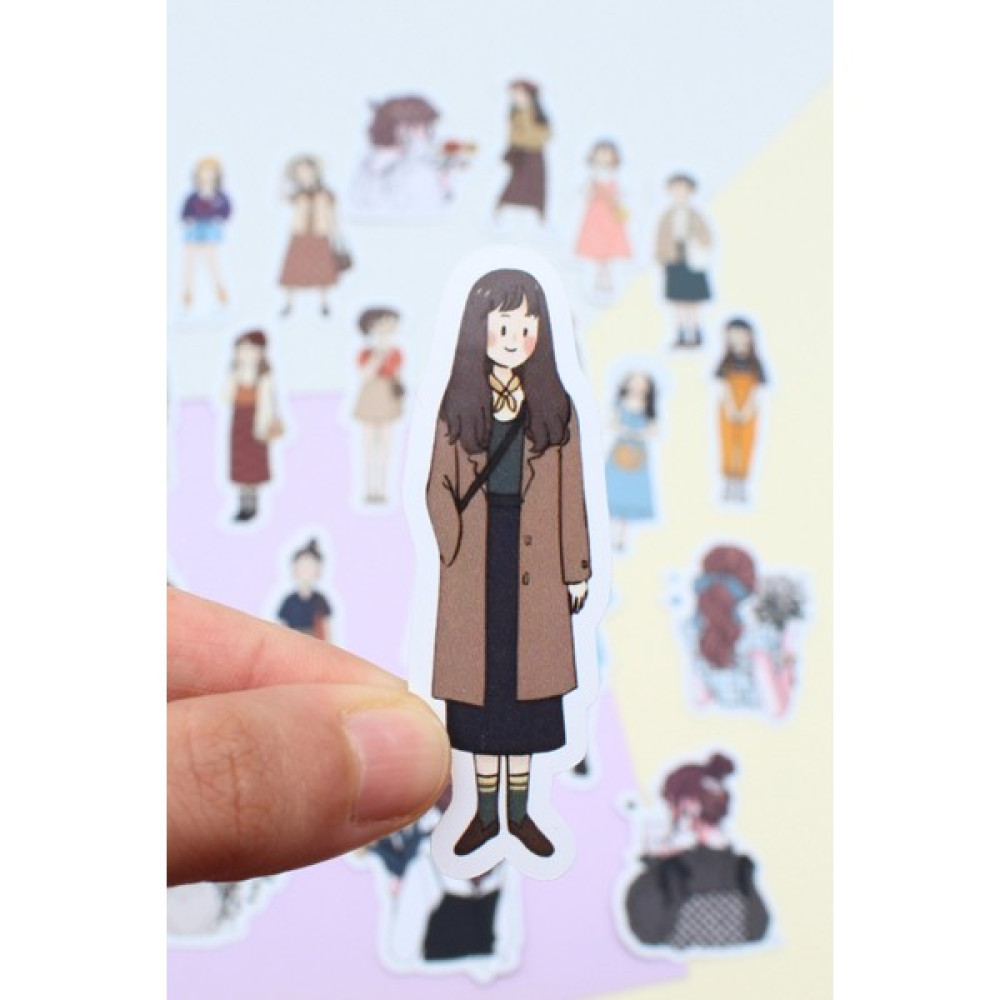 Mona Craftist 21 Adet Kız Sticker Seti Bullet Journal Sticker Scrapbook Sticker Girls Sticker Seti Sticker Fiyatı