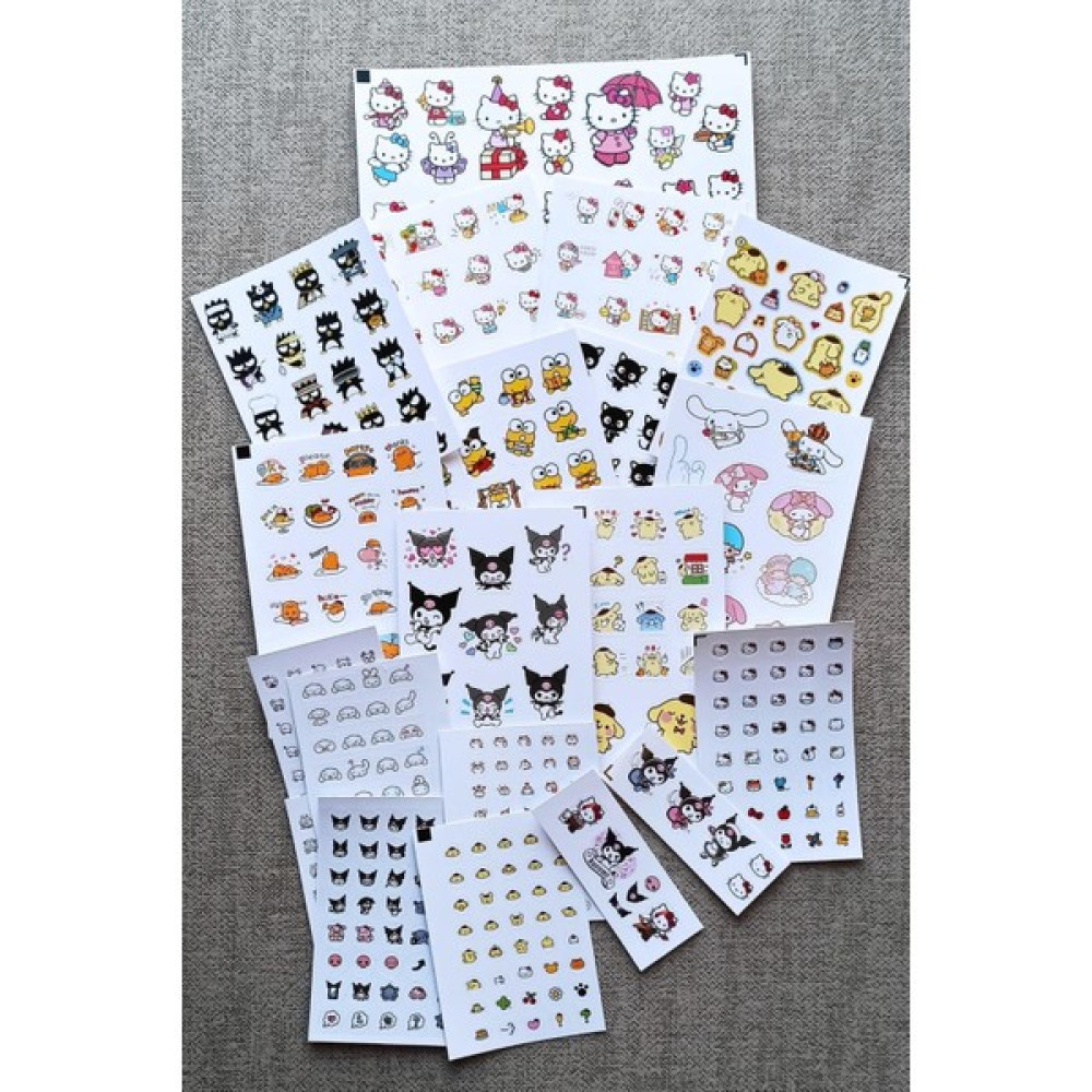 Mona Craftist 500 Adet Hello Kitty Sticker Seti 20 Parça Kuromi My Melody Sanrio Laptop Sticker Sticker Fiyatı