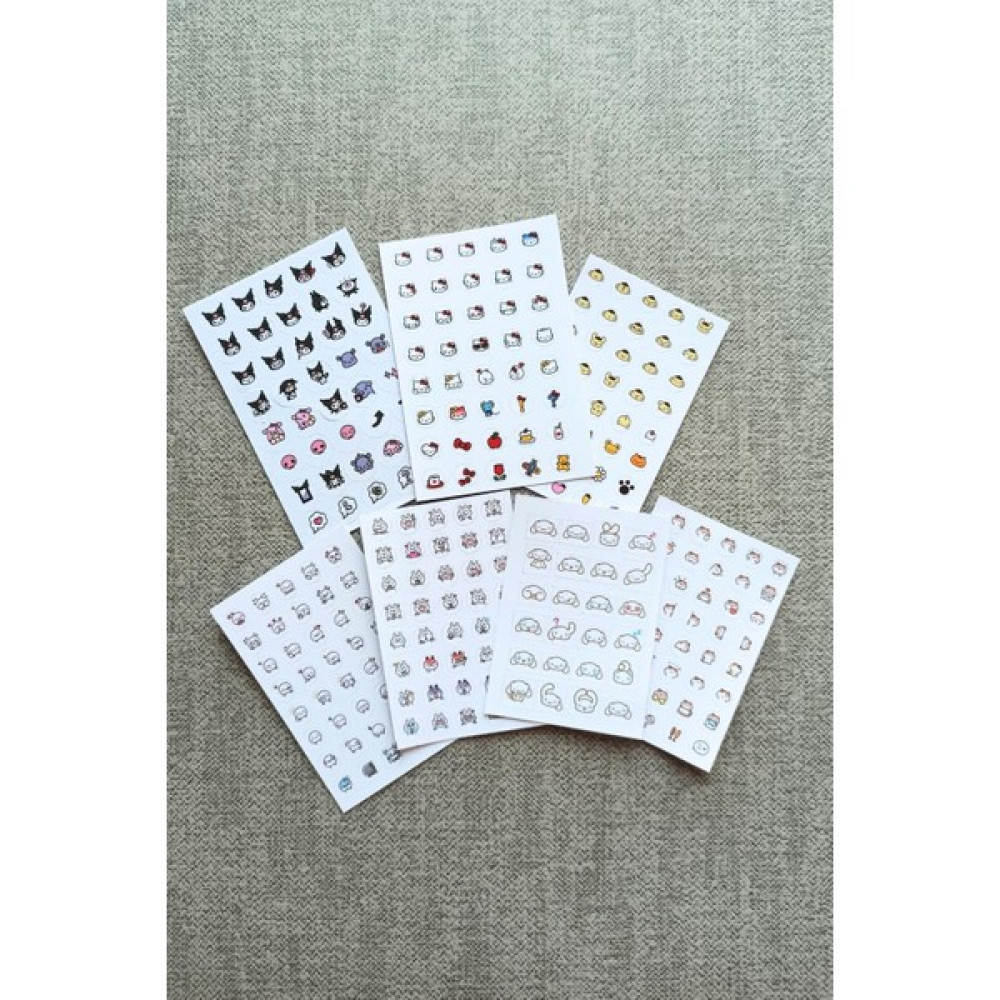 Mona Craftist 7 Parça Sevimli Mini Sticker Seti Sanrio Sticker Kuromi Hello Kitty Sticker Emoji Sticker Sticker Fiyatı