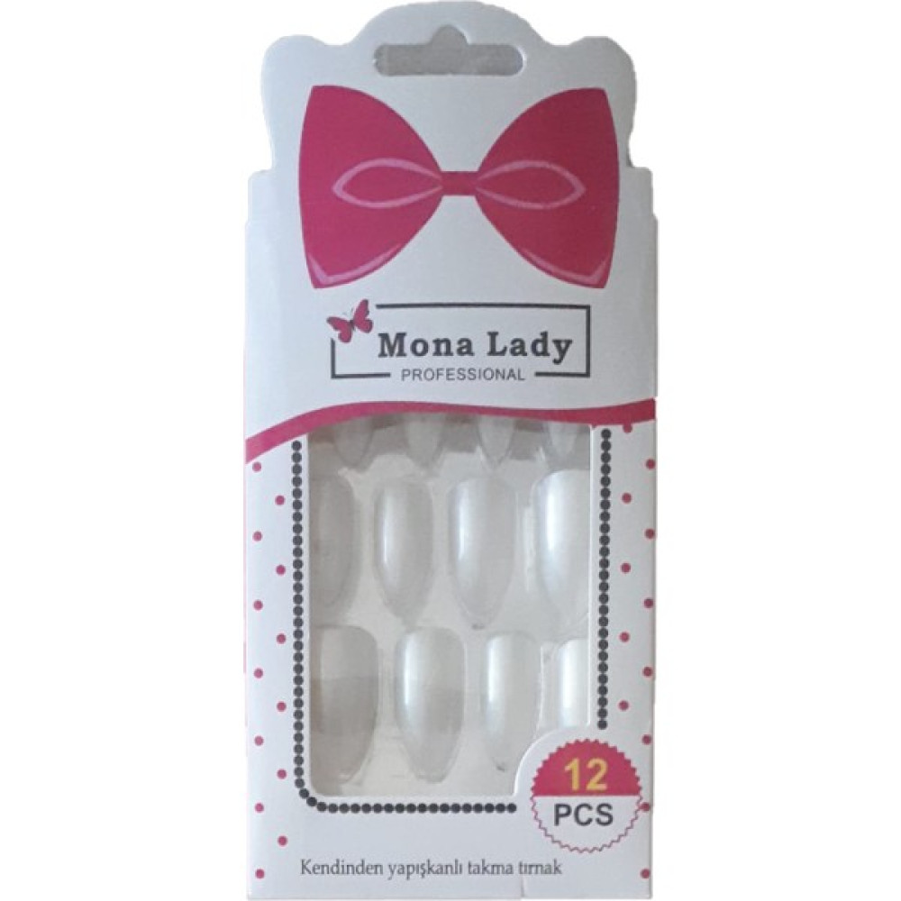 Mona Lady Kendinden Yapışkanlı Takma Tırnak - Beyaz Tırnak Bakımı Fiyatı