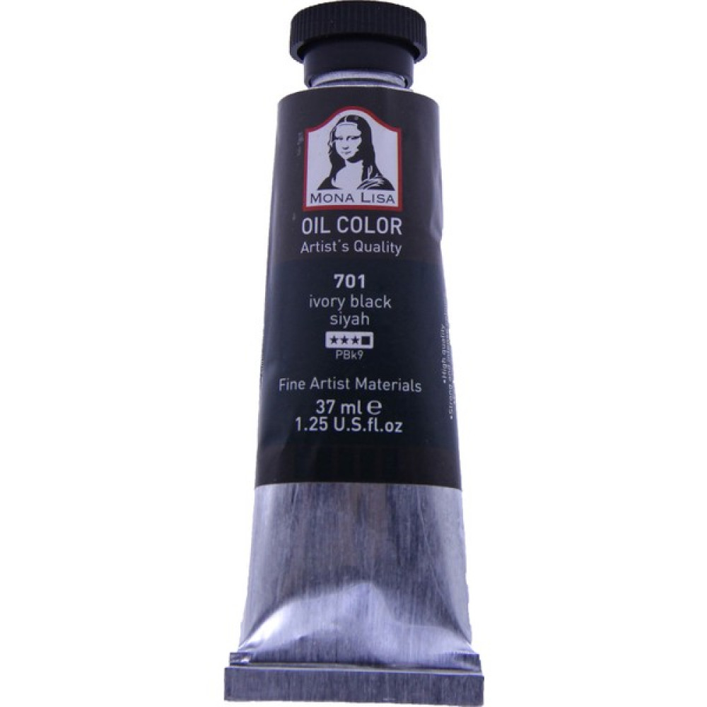 Mona Lisa 701 Yağlı Boya 37 ml Siyah Sanatsal Malzemeler Fiyatı