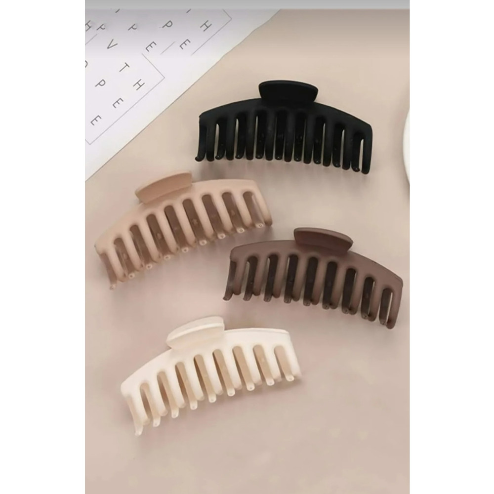 Monalisa Mandal Toka Kadın Siyah Kahve Bej Xl Büyük Boy (11CM) 3lü Set Toka, Taç & Saç Bandı Fiyatı