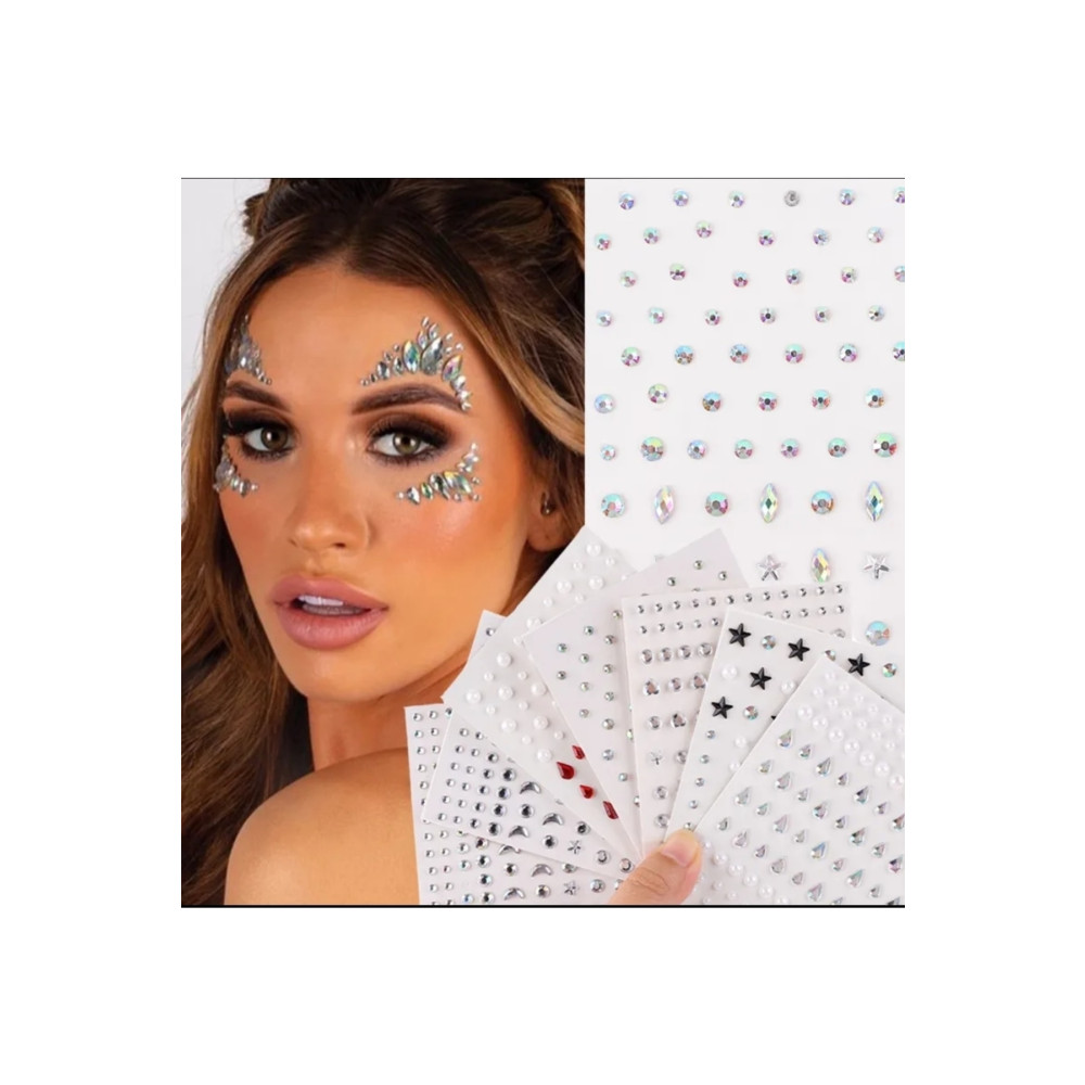 monalisatoka Kadın 144 Adet Gümüş 3d Parlak Taşlı Saç Ve Vücut Taşı Toka, Taç & Saç Bandı Fiyatı