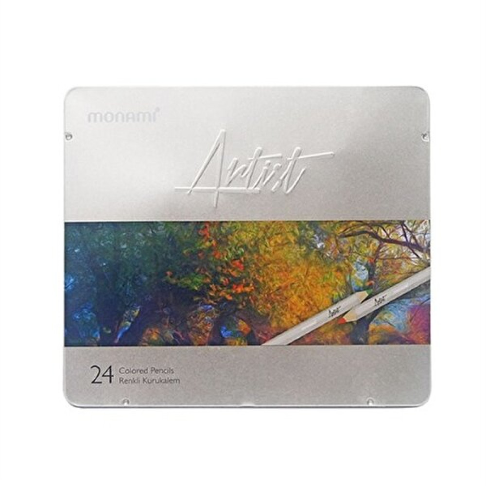 Monami Artist Kuru Boya 24 Renk (Metal Kutu) Mkb710024m Kuru Boya Kalemi Fiyatı