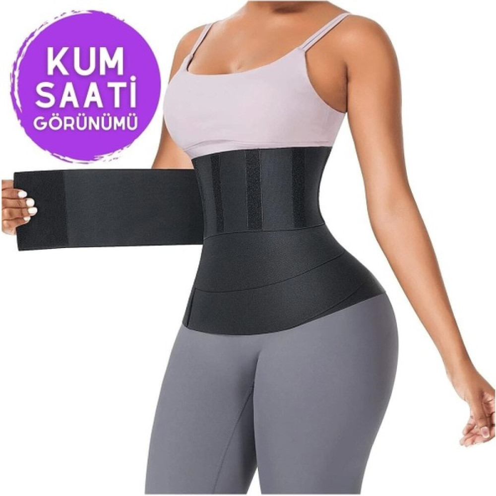 Monark Tummy Wrap Bel Inceltici Yağ Yakici Sıkılaştırıcı 4 mt Kum Saati Bel Korsesi Tummy Wrap Waist Trainer Fitness Kondisyon Aksesuarları Fiyatı