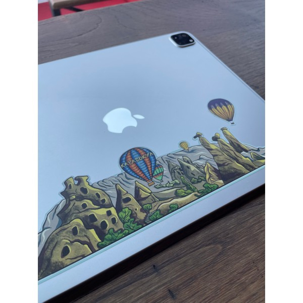 Monart Kapadokya Tasarımlı Sticker - Termos, Laptop, Tablet, Cep Telefonu, Defter Doğa Temalı Hediyelik Sticker Tablet Kılıfı Fiyatı