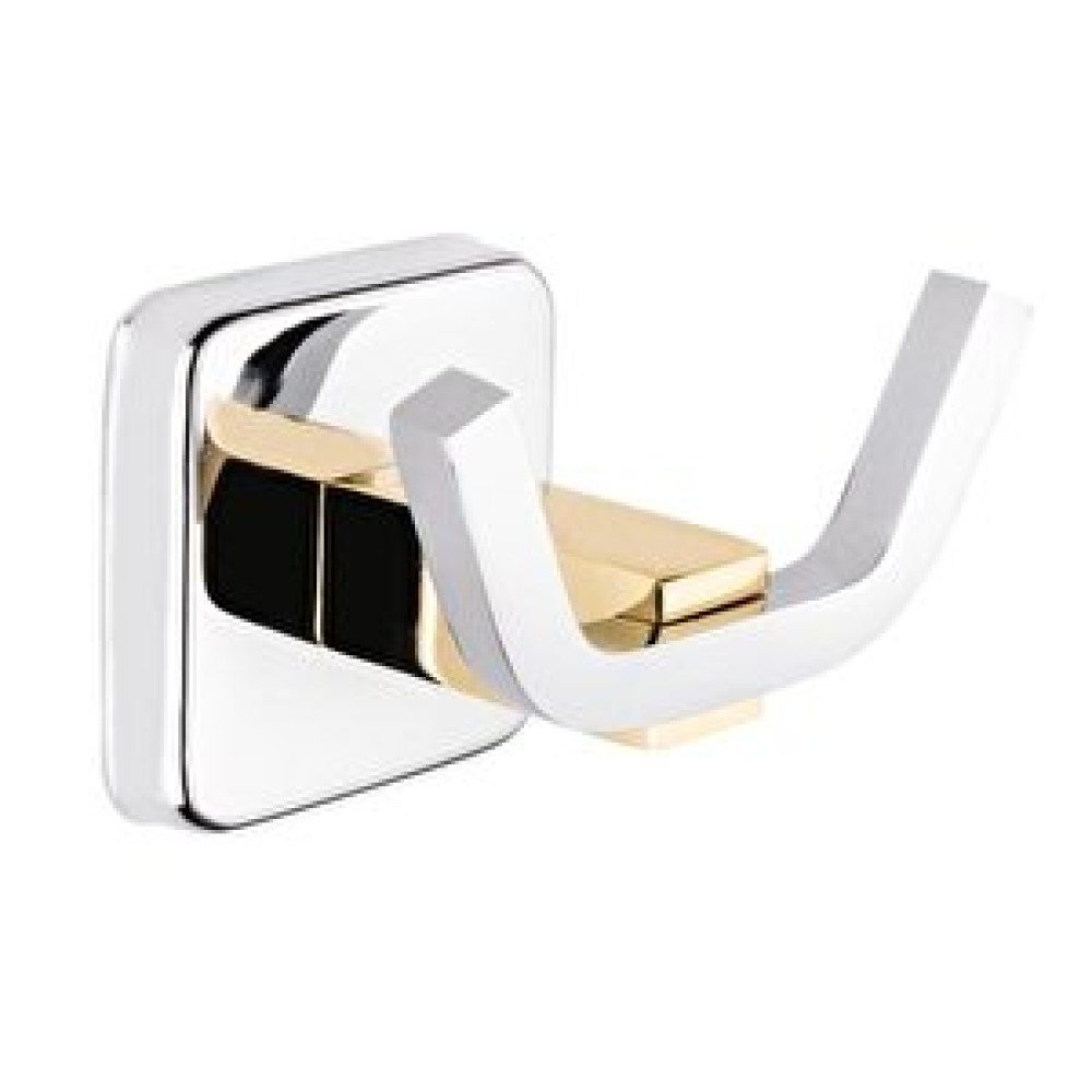 Monavit Ivory Altın Pirinç Banyo İkili Askılık, Havluluk A10308 Banyo Askılık Fiyatı