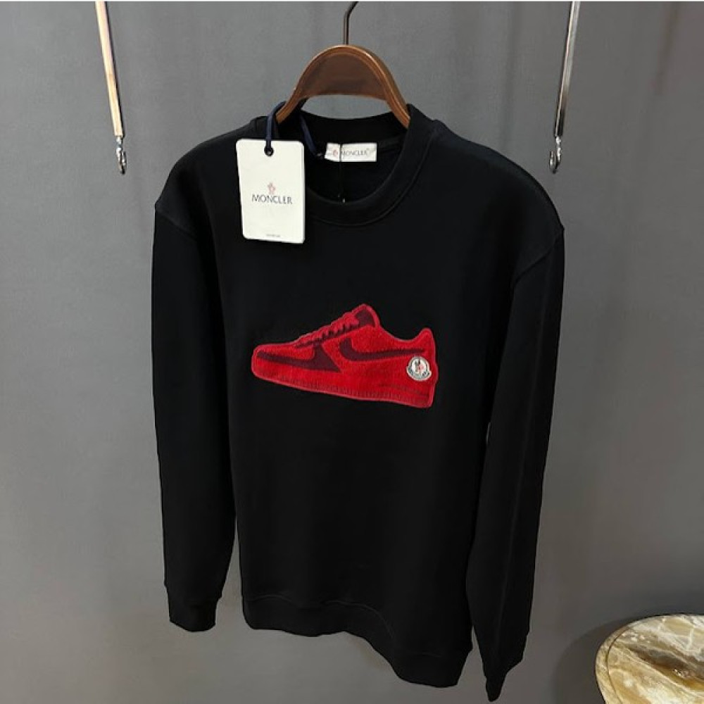 Moncler Ayakkabı Desenli Sweatshirt Erkek Sweatshirt Fiyatı