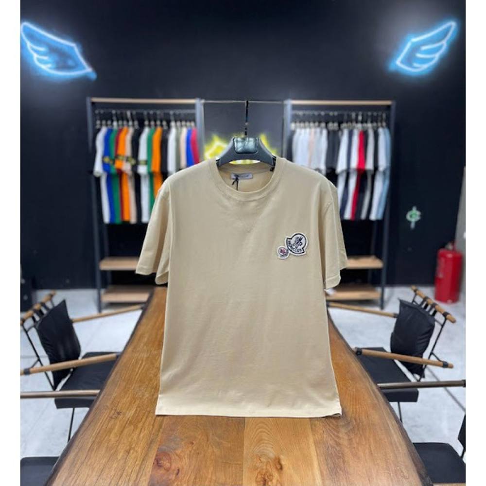 Moncler Erkek Çift Logolu T-Shirt Erkek T-shirt Fiyatı