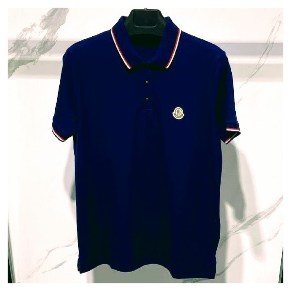 Moncler Yaka Detaylı Polo Yaka T-Shirt Erkek T-shirt Fiyatı
