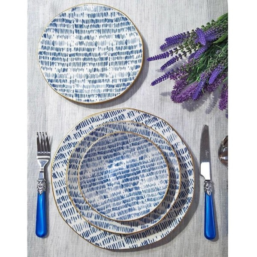 Mondecor Blue Ice Porselen 24 Parça 6 Kişilik Yemek Takımı LOV009 Yemek Takımı Fiyatı
