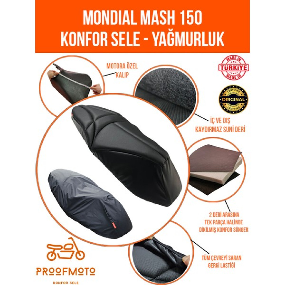 Mondial Mash 150 Konfor Sele Kılıf Motorsiklet için Diğer Aksesuarlar Fiyatı