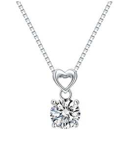 Monemel Swarovski Taşlı Gümüş Kolye (Altın Kaplama) Sevgililer Günü Hediyesi Altın Kolye Fiyatı