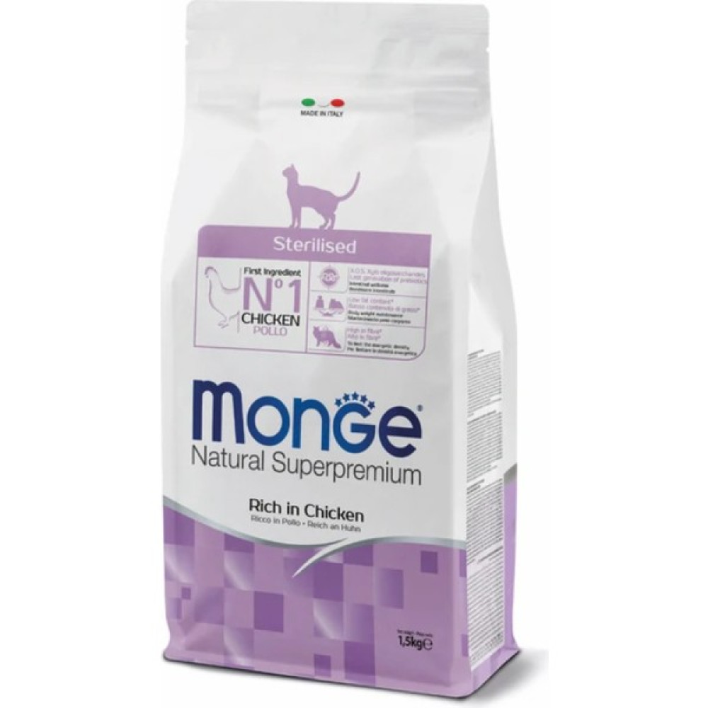 Monge Cat Daily Line Sterilised Tavuklu Kısırlaştırılmış Kedi Maması 1.5 kg Evcil Hayvan Ürünleri Fiyatı
