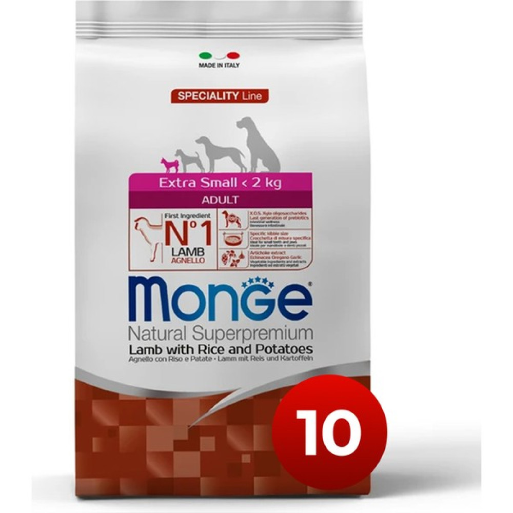 Monge Dog Speciality Extra Small Kuzu Etli Küçük Irk Yetişkin Köpek Maması 8 kg Avantajlı Paket Evcil Hayvan Ürünleri Fiyatı