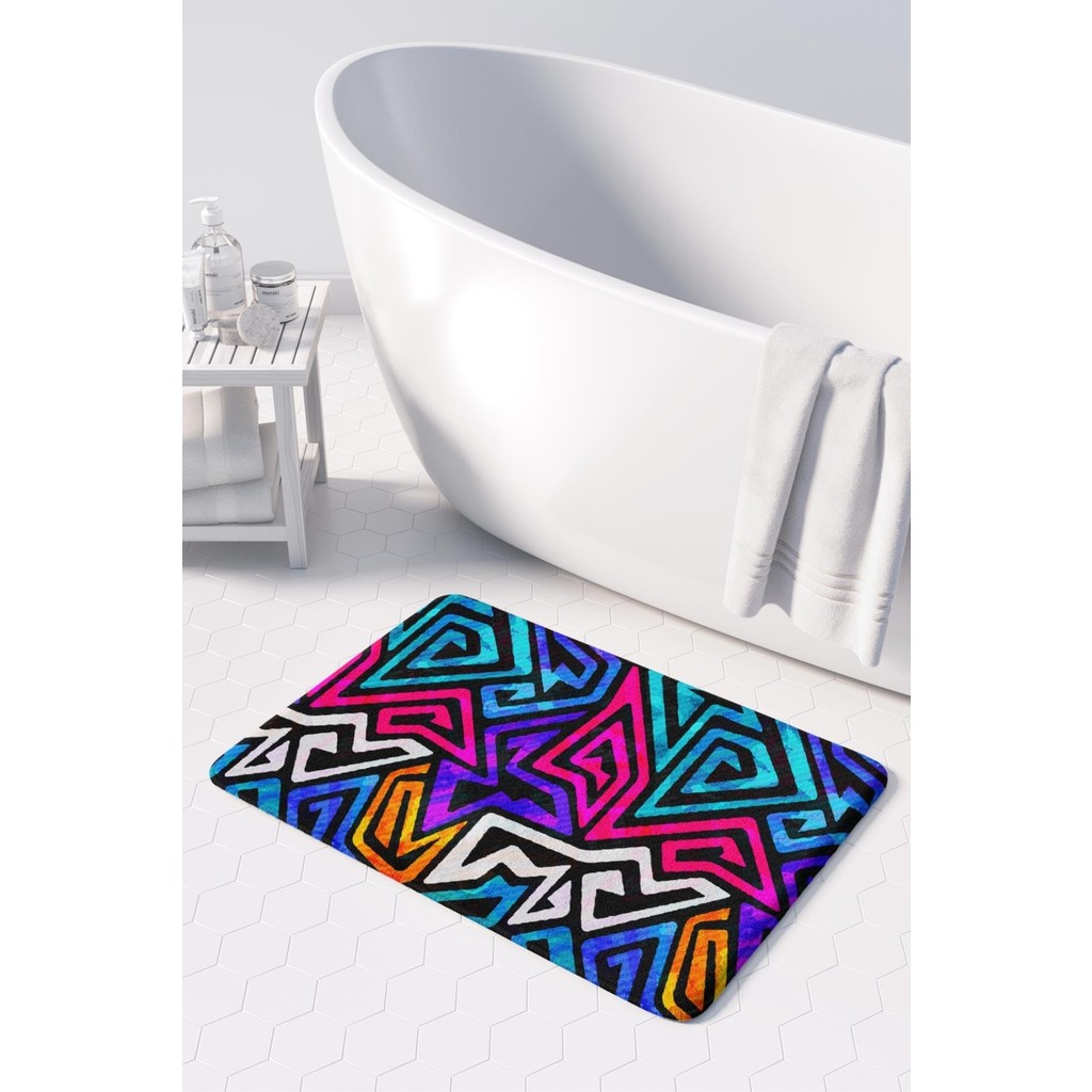 Monnhein Mikrofiber Banyo Paspası, Kaymaz Taban, Makinede Yıkanabilir, Banyo Halısı (50X80) - Beyaz Araca Özel Paspaslar Fiyatı