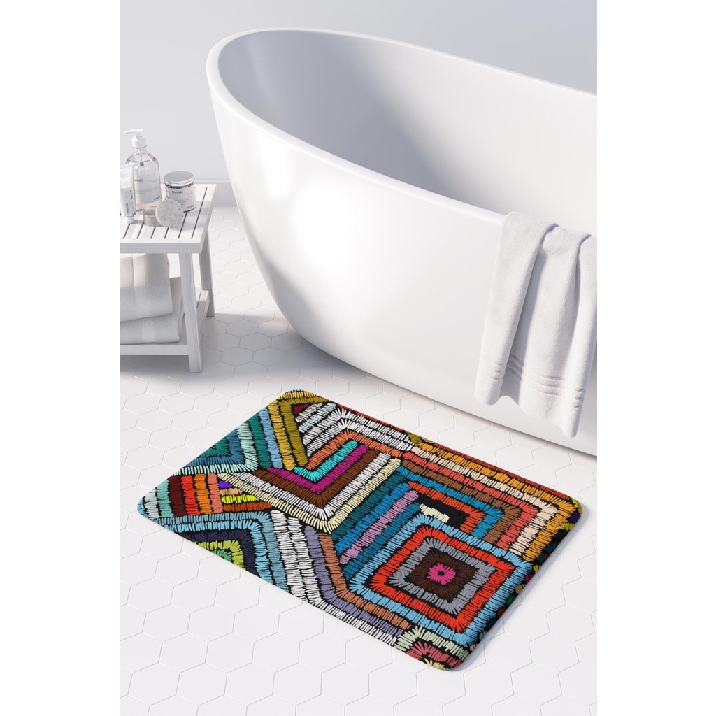Monnhein Mikrofiber Banyo Paspası, Kaymaz Taban, Makinede Yıkanabilir, Banyo Halısı (50X80) - Bordo Araca Özel Paspaslar Fiyatı