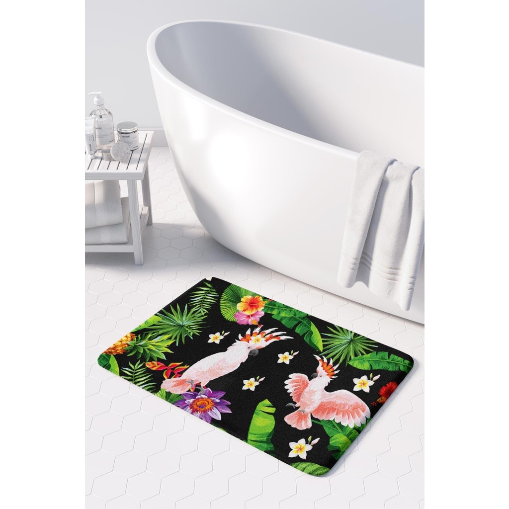 Monnhein Mikrofiber Banyo Paspası, Kaymaz Taban, Makinede Yıkanabilir, Banyo Halısı (50X80) - Pembe Araca Özel Paspaslar Fiyatı