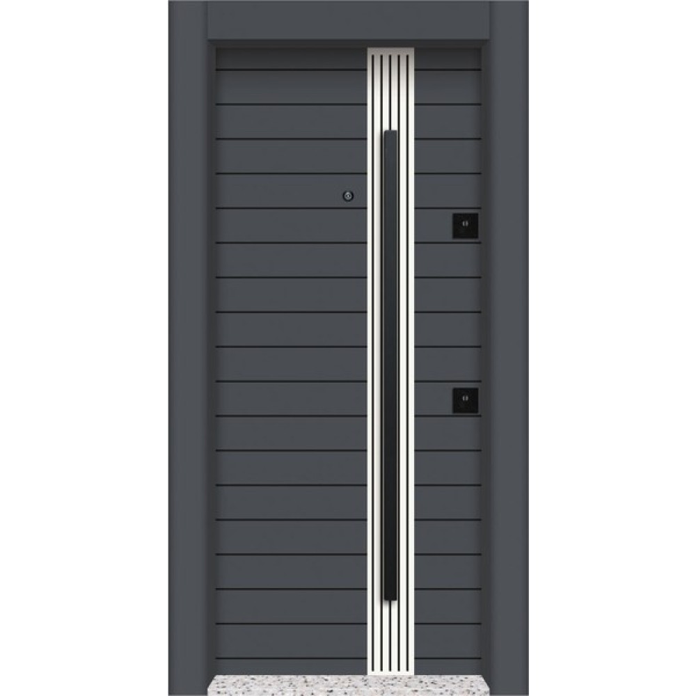 Mono Çelik Kapı Mn-09 Daire Giriş Kapısı Çelik Kapı - SOL AÇILIM - Antrasit Oto Boyaları Fiyatı