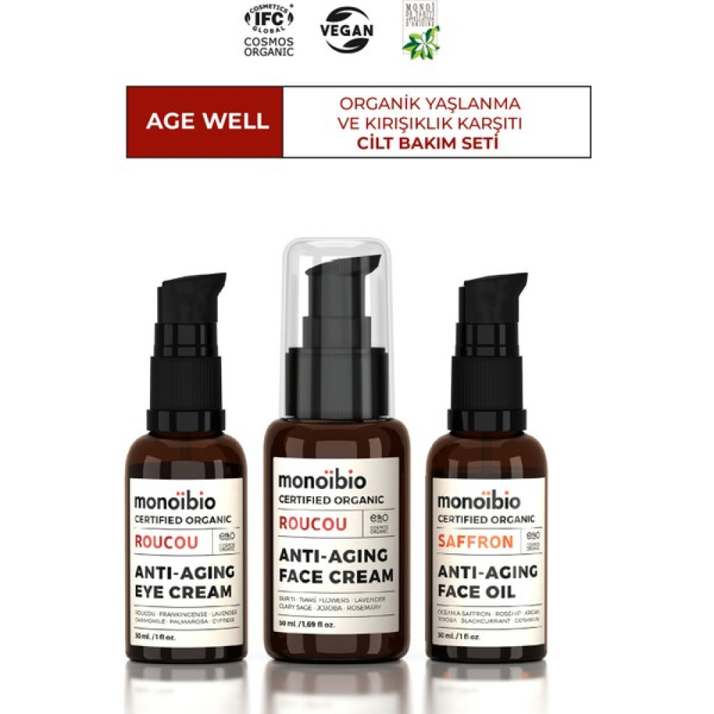 Monoibio Anti Aging Organik Sertifikalı Cilt Bakım Seti - Anti Aging Yüz Krremi - Anti Aging Göz Kremi - Anti Aging Yüz Yağı Oto Boyaları Fiyatı
