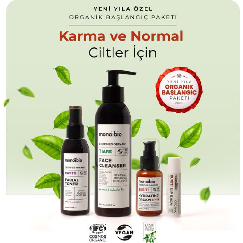 Monoibio Organik Başlangıç Cilt Bakım Paketi - Normal ve Karma Ciltler Için | Yeni Yıla Özel Cilt Bakım Seti Oto Boyaları Fiyatı