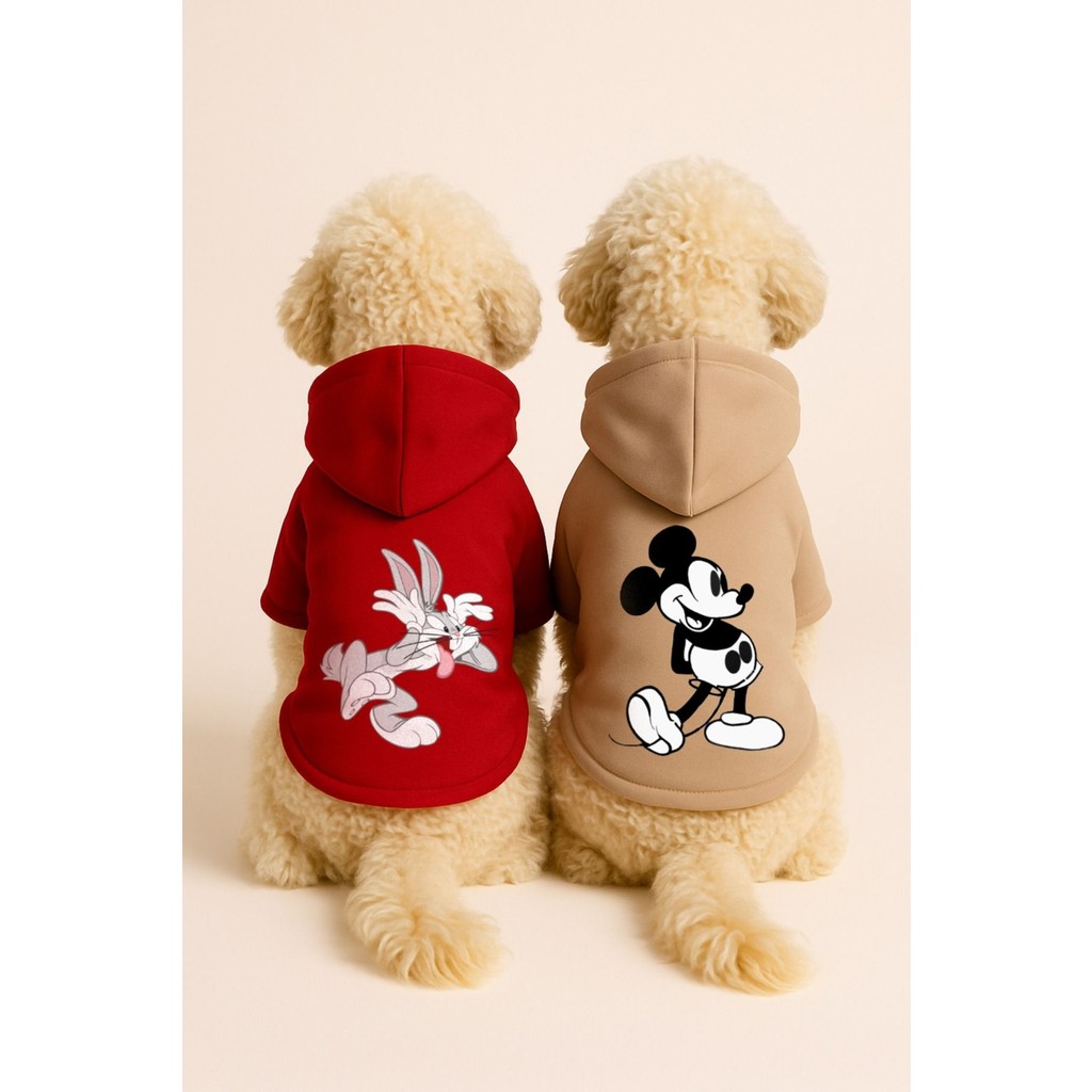 MonoPetz Kapişonlu Polar Sweatshirt Köpek ve Kedi Kıyafeti Düz Pamuk Türkiye Menşeli 2'li Fırsat Paketi - S - Mavi Giyim & İç Giyim Fiyatı
