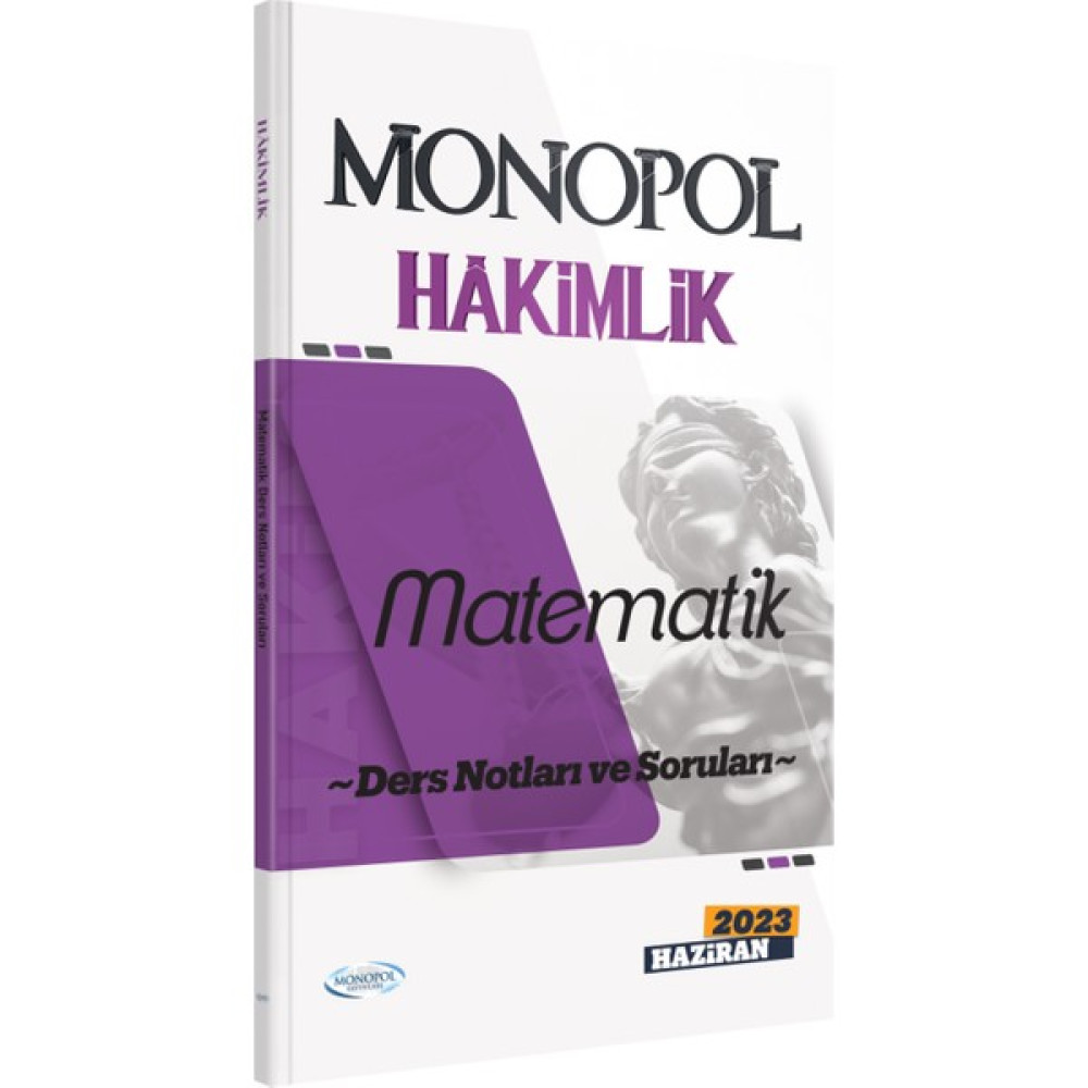Monopol Yayınları 2023 Hâkimlik Matematik Ders Notları ve Soruları Ders Sınav Kitapları Fiyatı