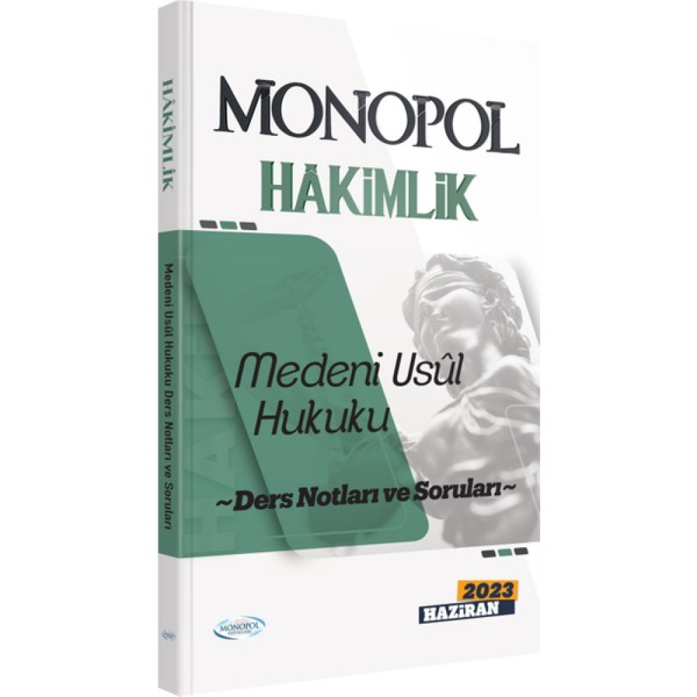 Monopol Yayınları 2023 Hâkimlik Medeni Usul Hukuku Ders Notları ve Soruları Ders Sınav Kitapları Fiyatı