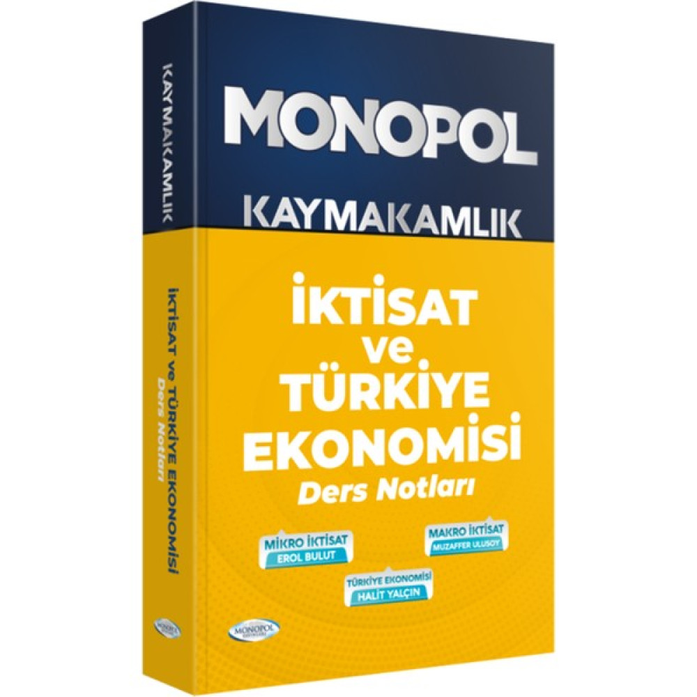 Monopol Yayınları Monopol Kaymakamlık Iktisat ve Türkiye Ekonomisi Ders Notları Ders Sınav Kitapları Fiyatı