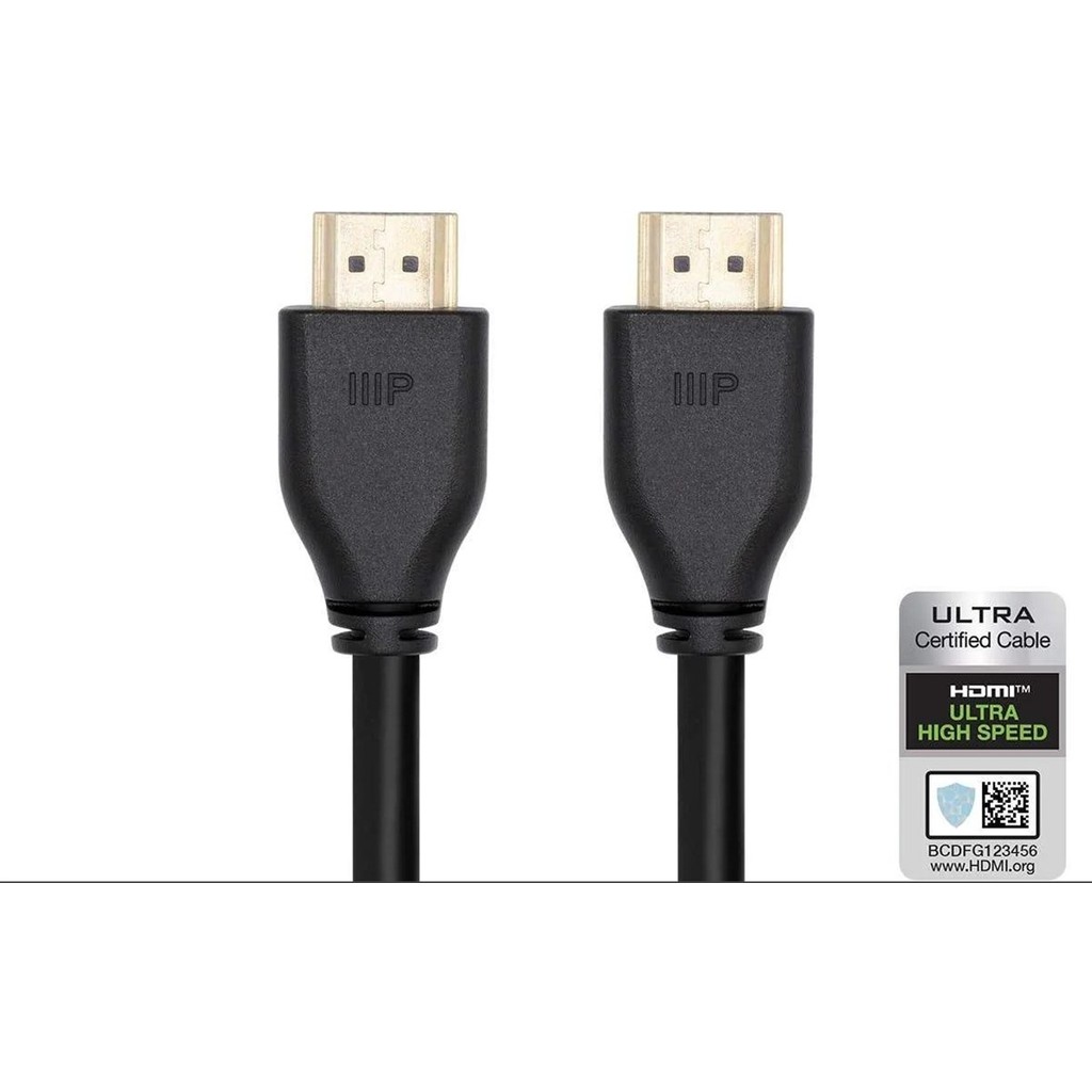 Monoprice 8k Sertifikalı Ultra Yüksek Hızlı HDMI Kablosu - HDMI 2.1 | 8K@60Hz | 48GB/SN | Cl2 Duvar Içi Dereceli | 28-30AWG | Siyah 30/ 1m Bilgisayar Çevirici ve Adaptörü Fiyatı
