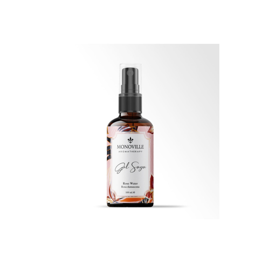 Monoville Gül Suyu Tonik Cam Şişe %100 Doğal Sprey Başlıklı 100 ml ( Rose Water ) Cilt ve Yüz Bakımı Fiyatı