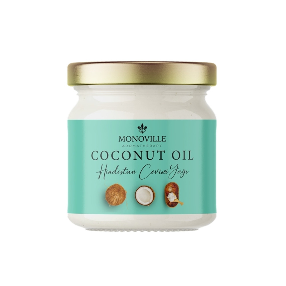 Monoville Hindistan Cevizi Yağı 200 ml % 100 Saf Ve Doğal ( Coconut Carrier Oil ) Temel Gıda Fiyatı