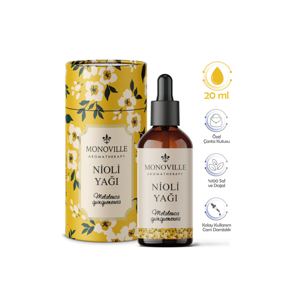 Monoville Nioli Uçucu Yağı 20 Ml Cam Damlalıklı Özel Kutusunda %100 Saf Ve Doğal (niaouli Essential Oil) Cilt ve Yüz Bakımı Fiyatı