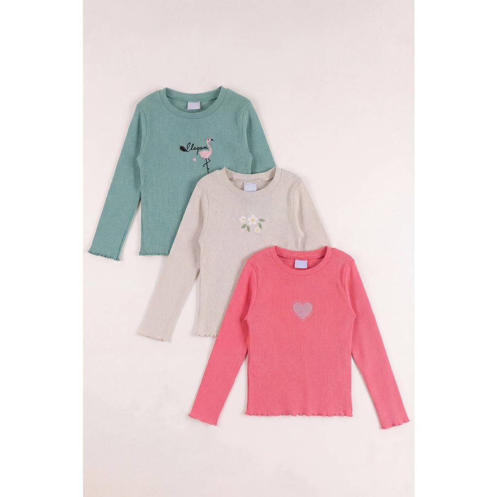Monox 5-12 Yaş Kız Çocuk Fitilli Nakışlı 3’lü Sweatshirt Takım Giyim & İç Giyim Fiyatı