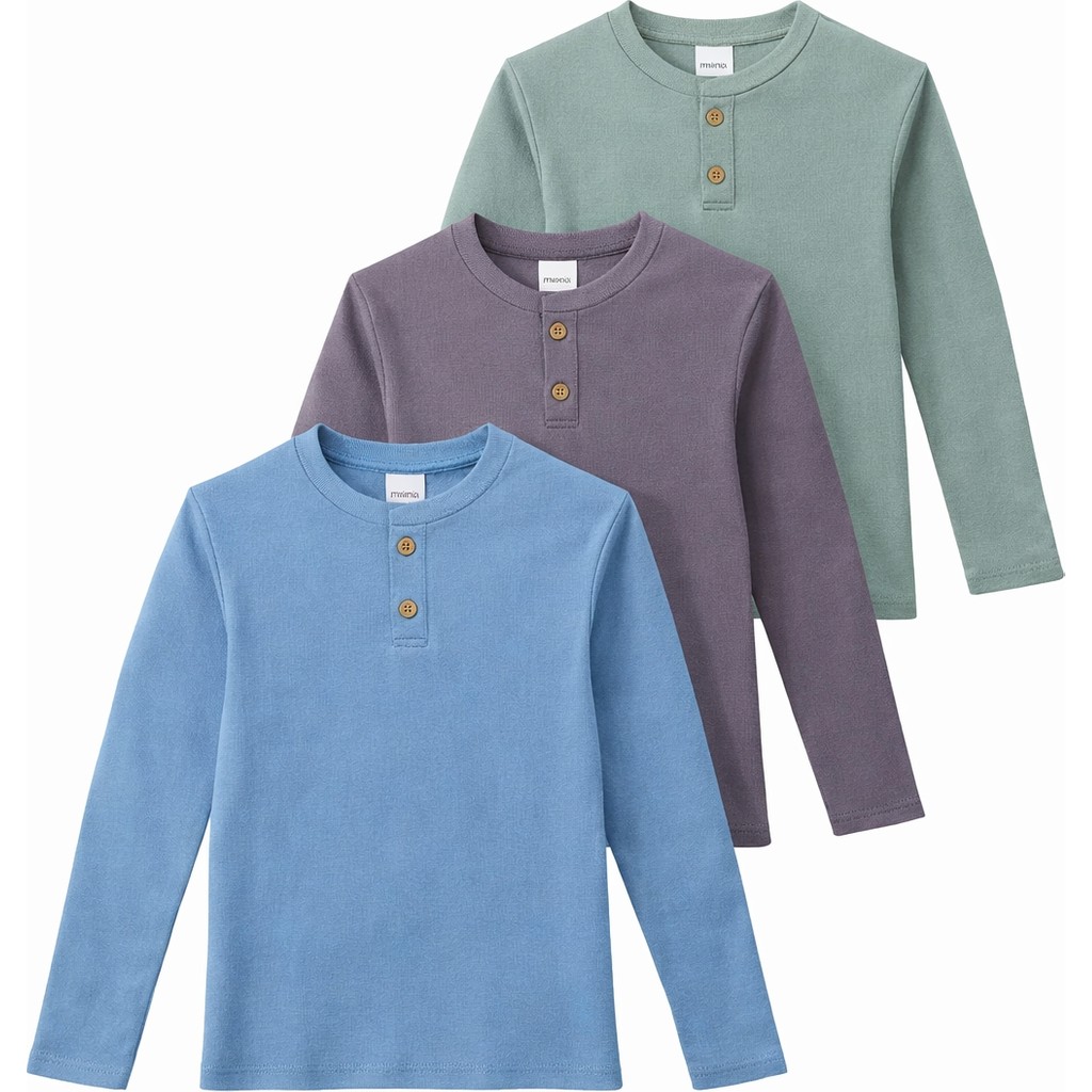 Monox Erkek Çocuk 3’lü Paket Uzun Kollu Henley Yaka Sweatshirt Giyim & İç Giyim Fiyatı