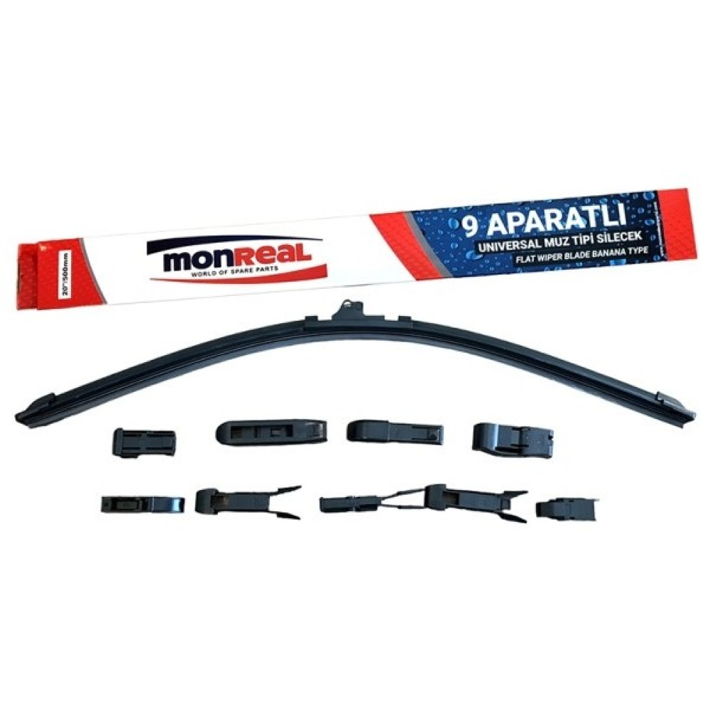 Monreal 600MM (60CM) 9 Aparatlı Her Araca Uyumlu Muz Tipi Silecek Oto Silecekleri Fiyatı