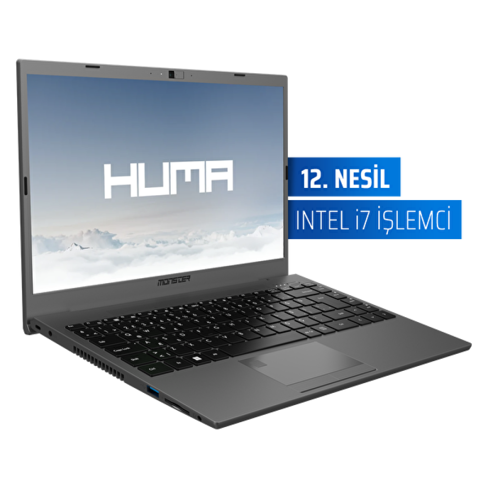 Monster Huma H4 V5.2.10 i7 1255U 14.1" 32 GB RAM 1 TB SSD FHD FreeDOS Taşınabilir Bilgisayar Dizüstü Bilgisayar Fiyatı