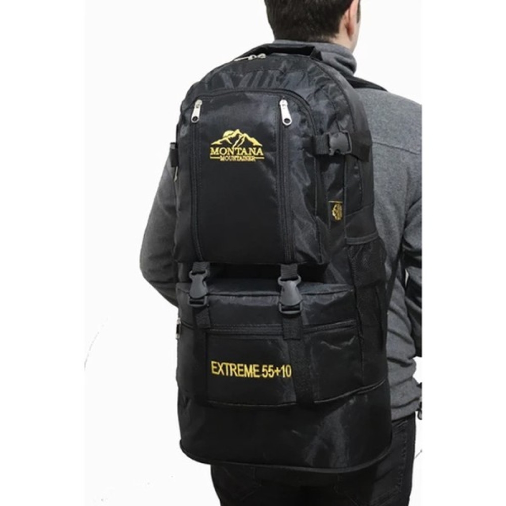 Montana Körüklü Montana Su Geçirmez Siyah Dağcı Sırt Çantası 65 Litre Sırt Çantası (Outdoor) Fiyatı