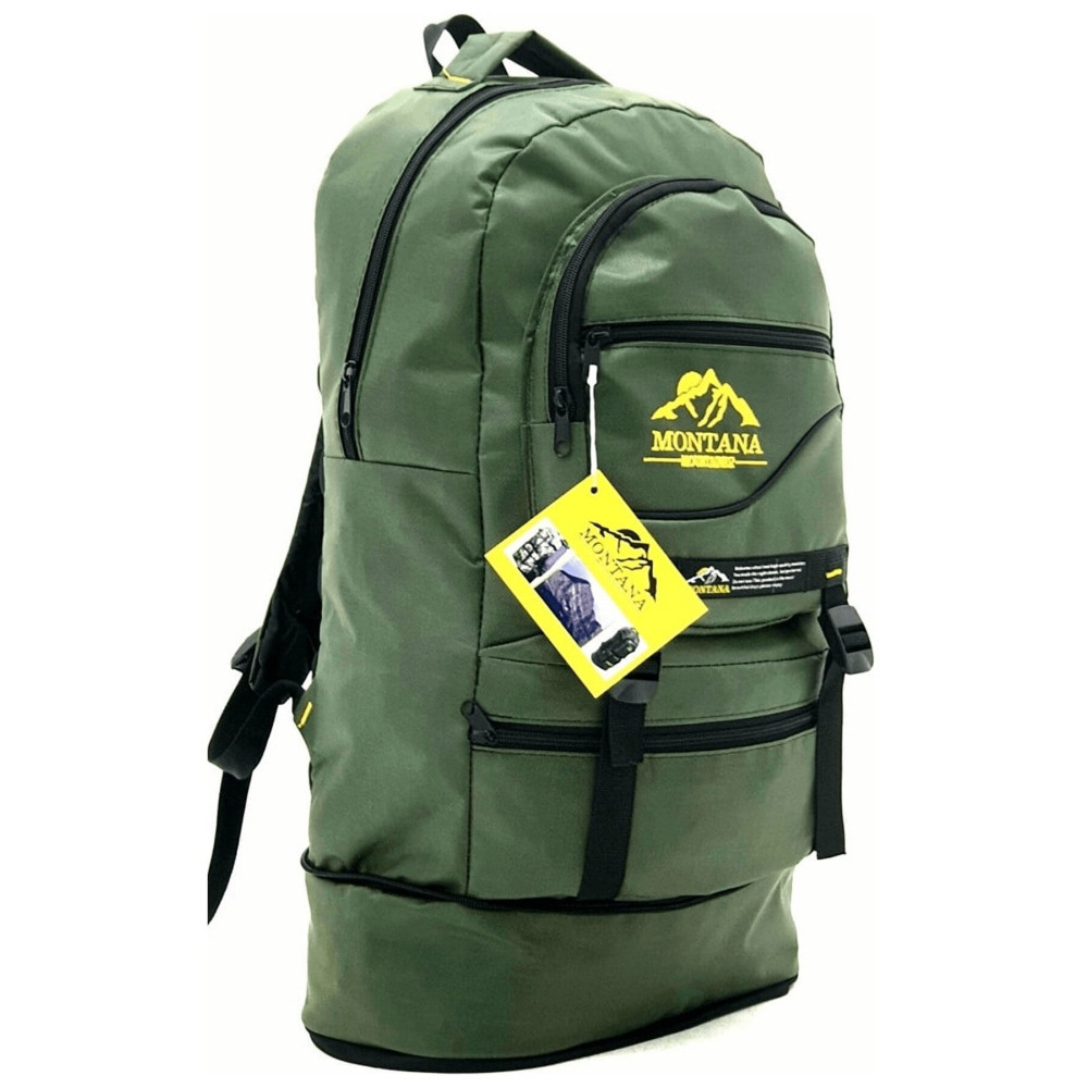 MONTANA MOUNTAINER Körüklü Dağcı Sırt Çantası 65 Litre Kapasiteli Kamp Çantası Haki Yeşil (FARMAFA) 65 Beden Unisex Sırt Çantası Fiyatı