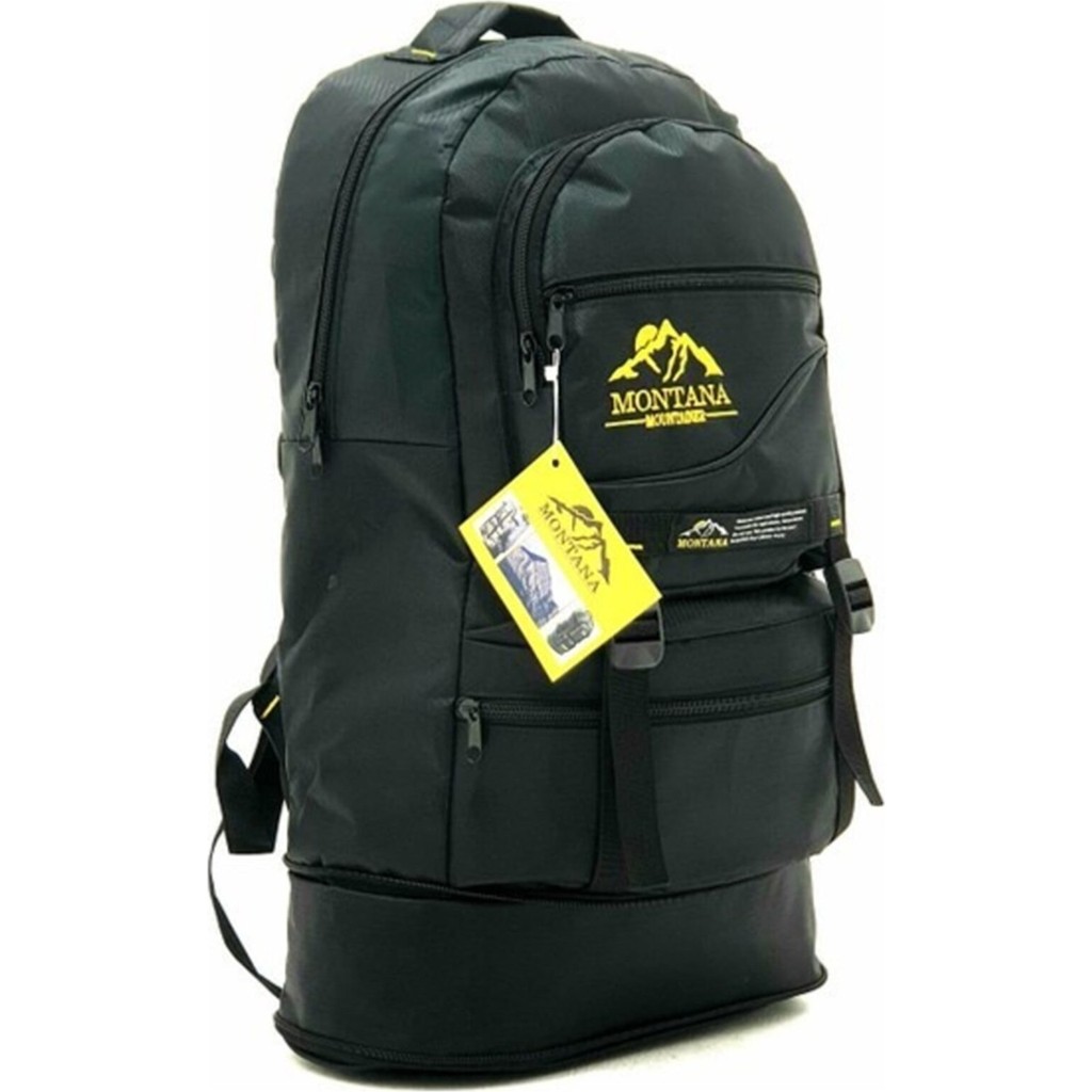 Montana Mountainer Unisex Körüklü Dağcı Sırt Çantası Su Geçirmez Kalın Kumaş ile 65 lt Kapasiteli Diğer Fiyatı
