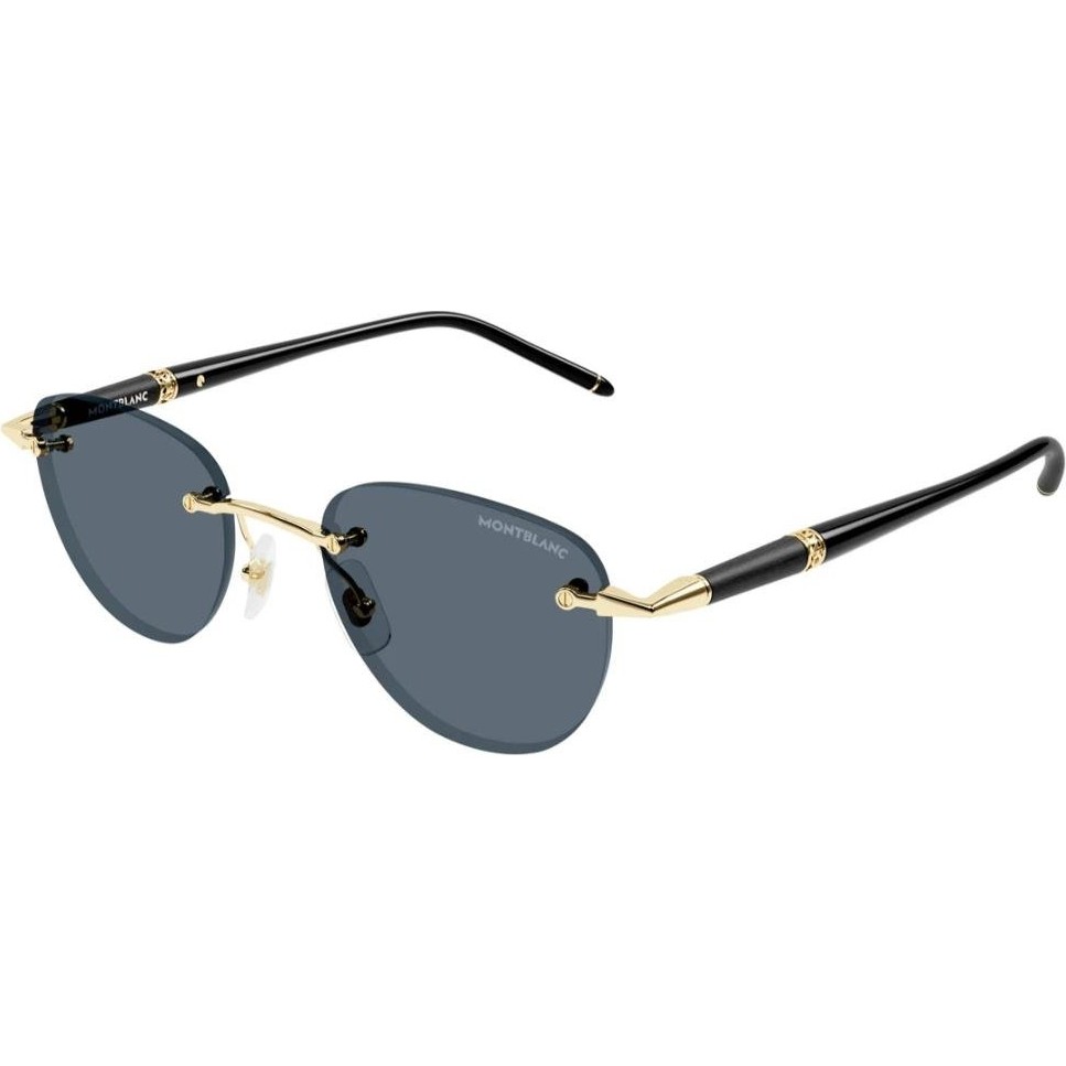 Montblanc MB0412S 001 Erkek Güneş Gözlüğü - Altın Güneş Gözlükleri Fiyatı