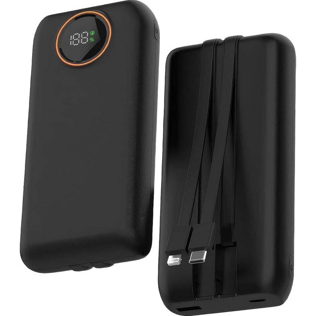 Monte Lua 22.5W Pd 20.000MAH Dahili Kablolu ve Hızlı Şarjlı Powerbank, Snapron, SNP-3013, - Siyah Taşınabilir Şarj Cihazı - Powerbank Fiyatı