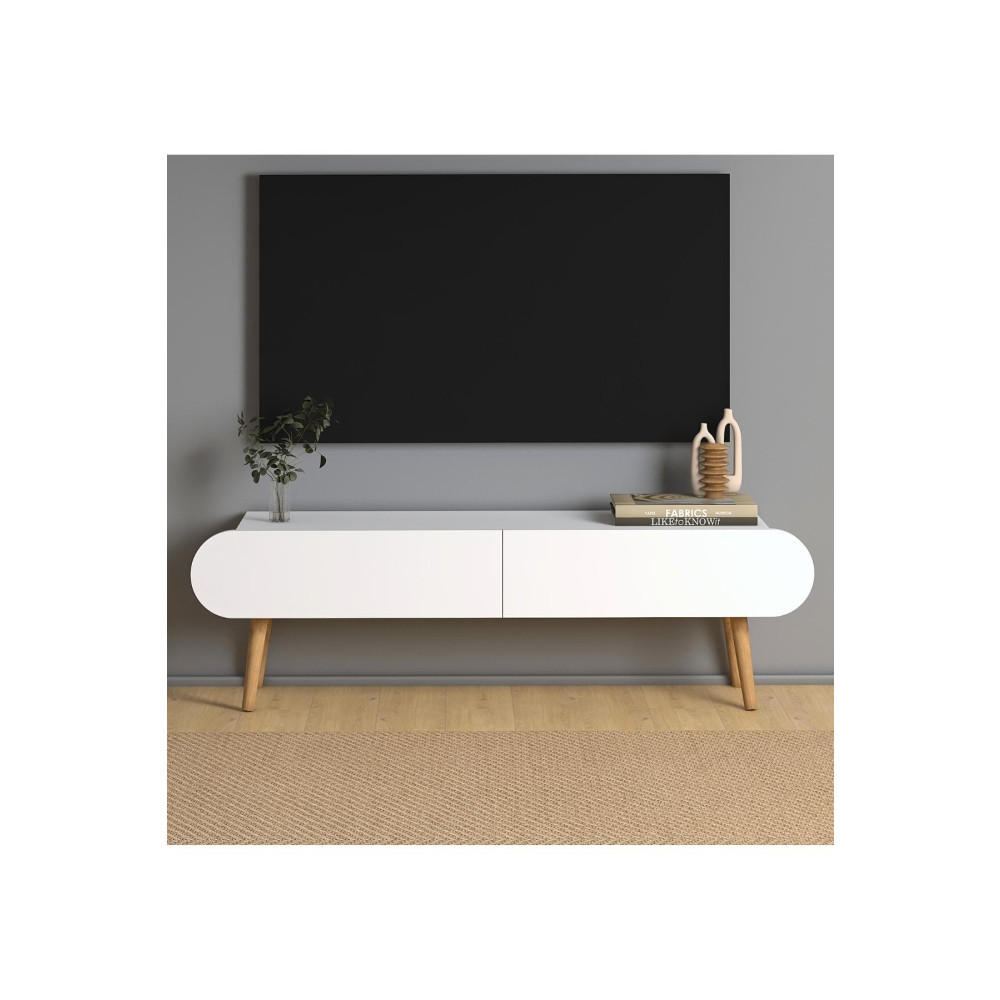 Monte Sehpa Lotus Tv Sehpası 120 Cm Beyaz Tv Ünitesi / Sehpası Fiyatı