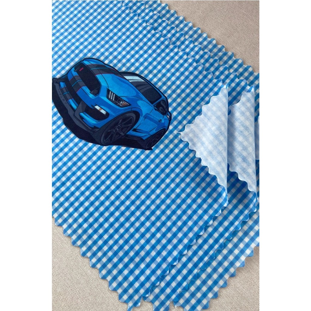 Montefair Yıkanabilir Karakterli Ilkokul ve Okul Öncesi Beslenme Örtüsü Beslenme Bezi 3 Adet 35 x 50 cm - Mavi - Beyaz Diğer Fiyatı